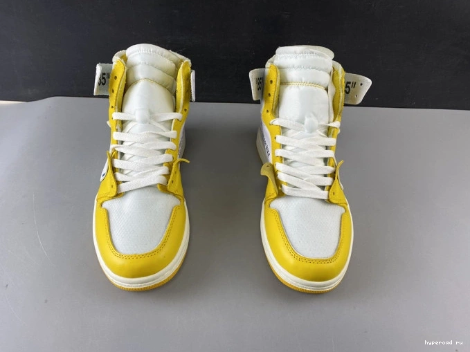 Powder AQ0818-149 x Off-White 1 Jordan Air White NRG Yellow-Cone Dark 1212